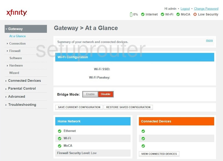 router status mac address internet IP