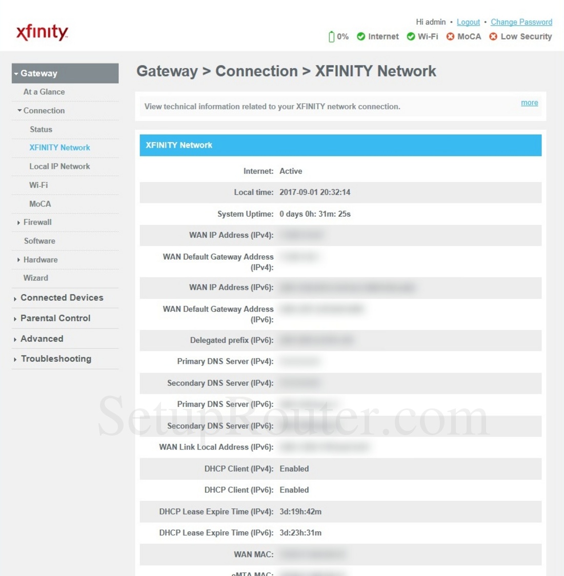 xfinity router
