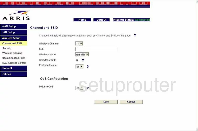 router Wi-Fi channel ssid mode