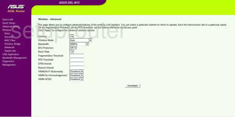 wifi advanced security settings wireless