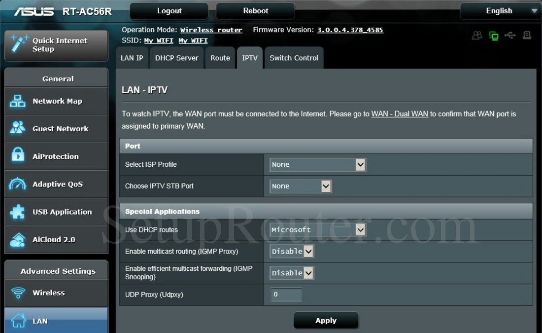 asus ac68 what is tor vpn setting