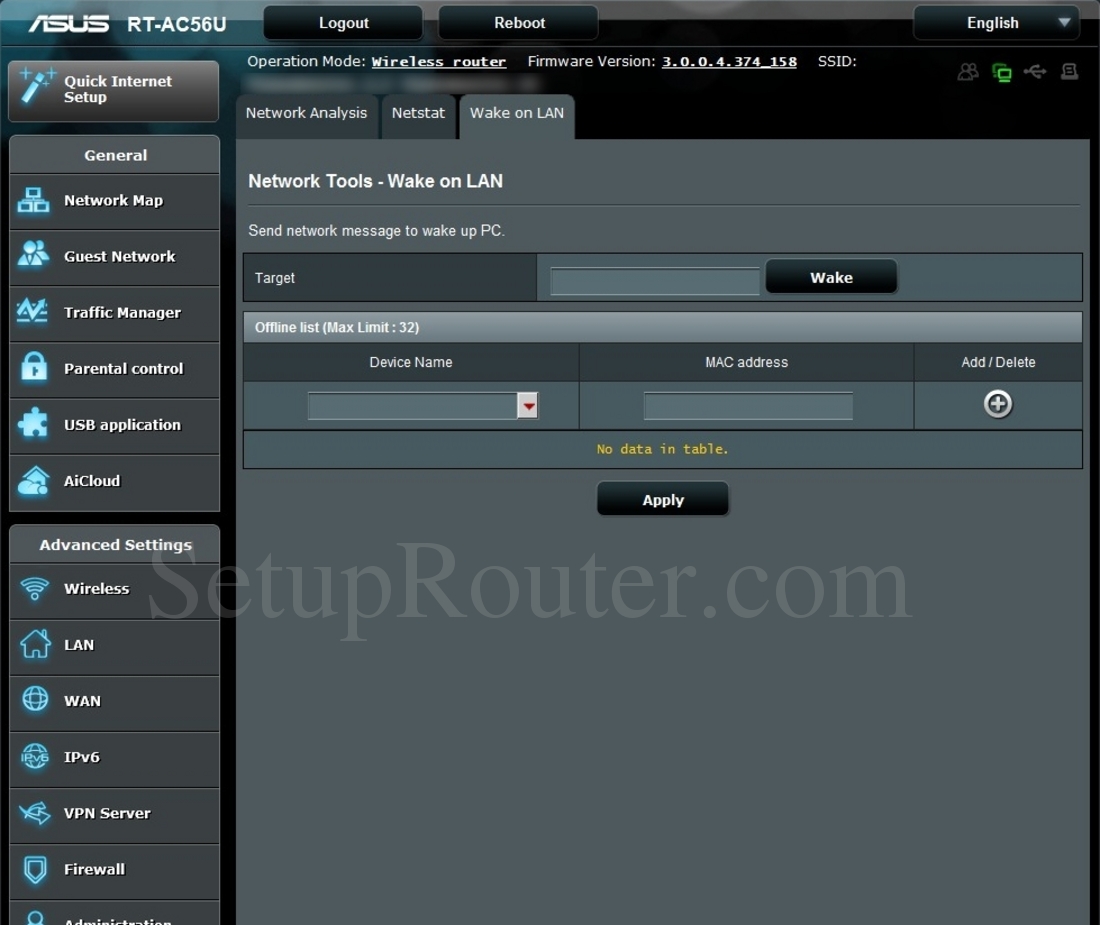 port forwarding for teamviewer wake on lan asus router
