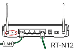 router reset factory settings