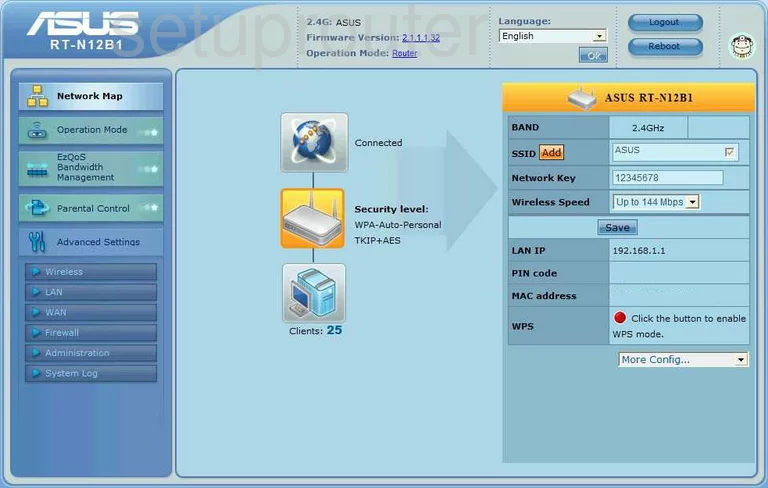 router status mac address internet IP