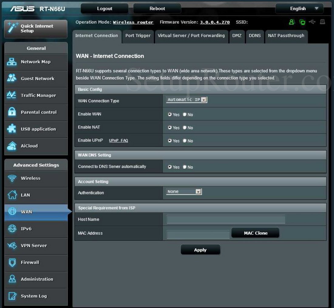 Asus rt n66u настройка ftp