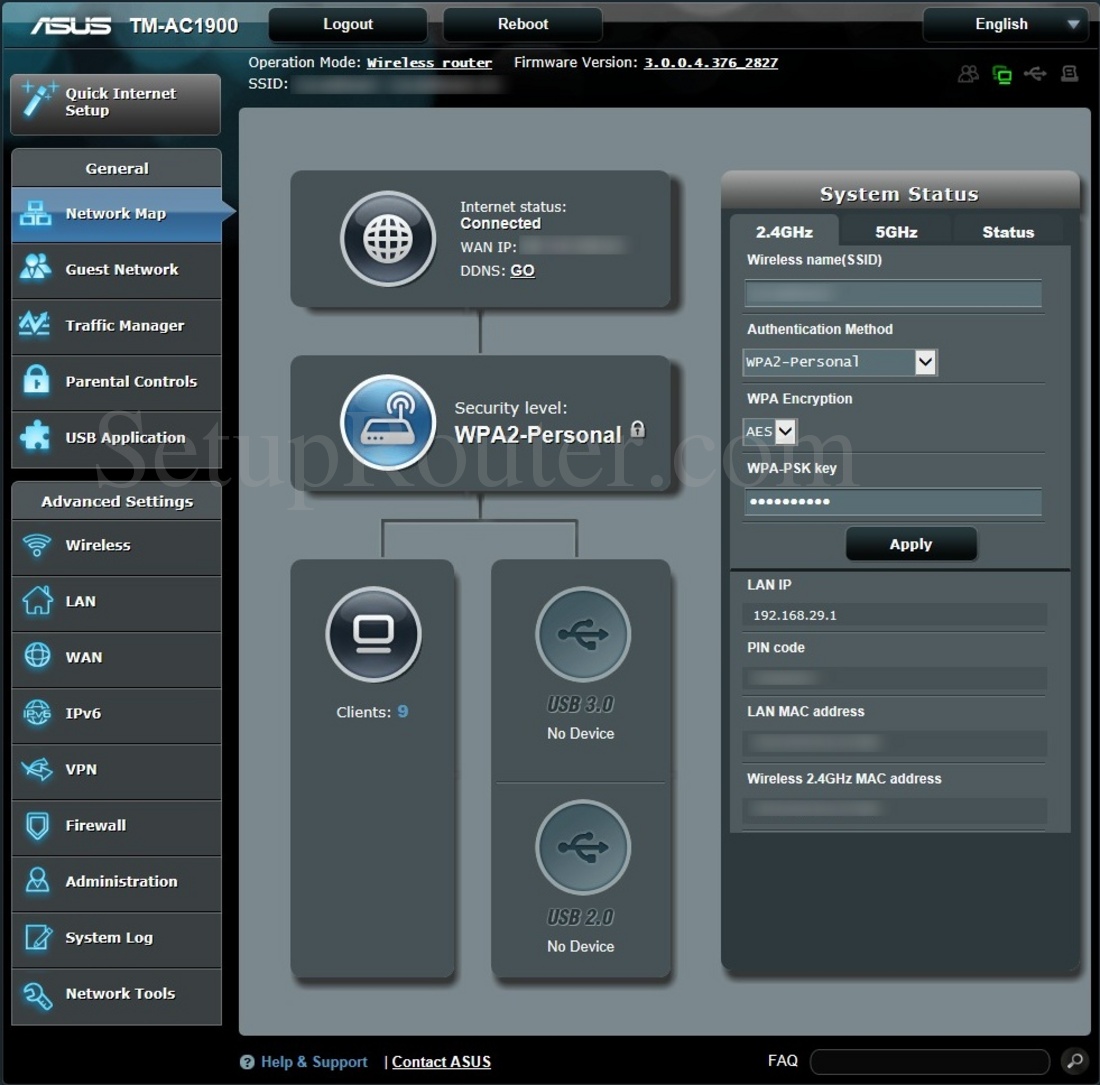 Asus TMAC1900 Screenshot NetworkMap