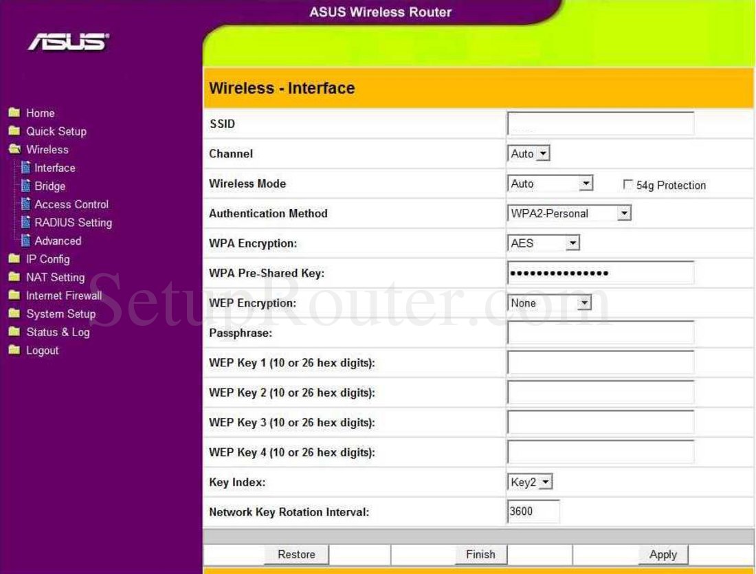 Asus 520gc нет интернета