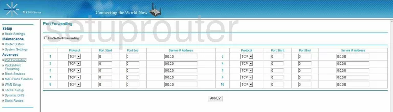 port forwarding nat screenshot