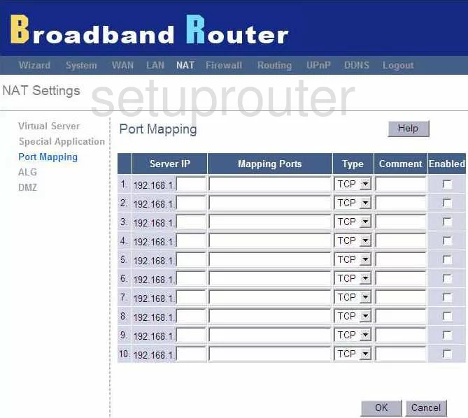 router port mapping