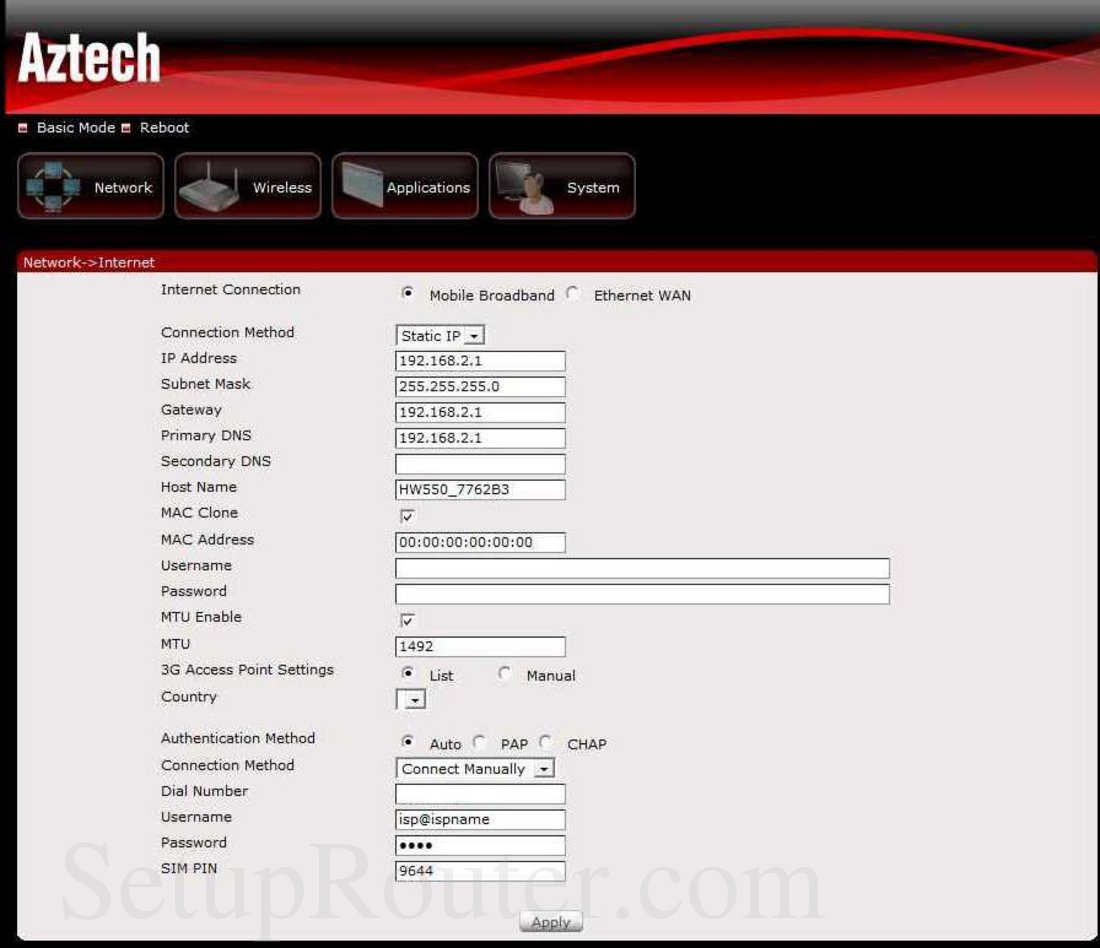 aztech hw550-3g firmware aztech hw550-3g firmware