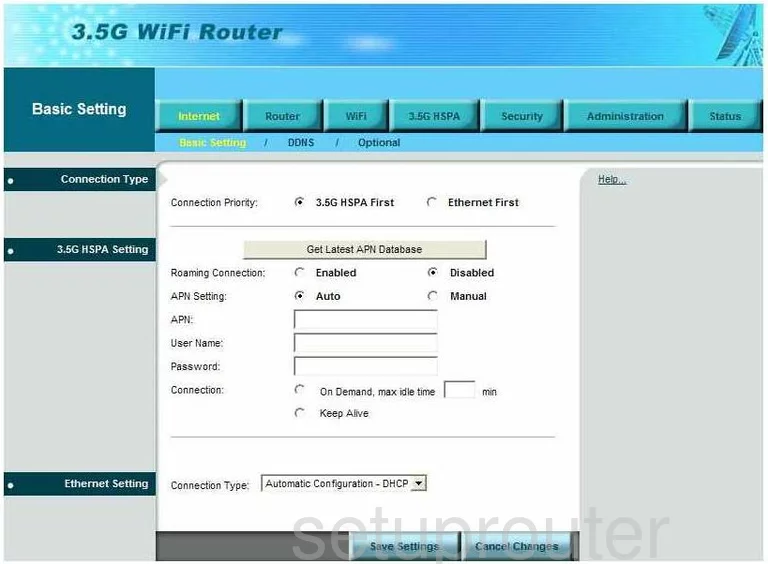 router status mac address internet IP