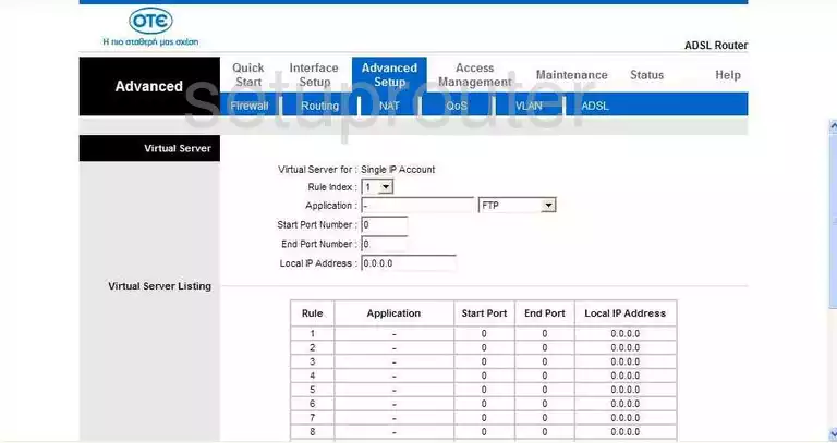 port forwarding nat screenshot