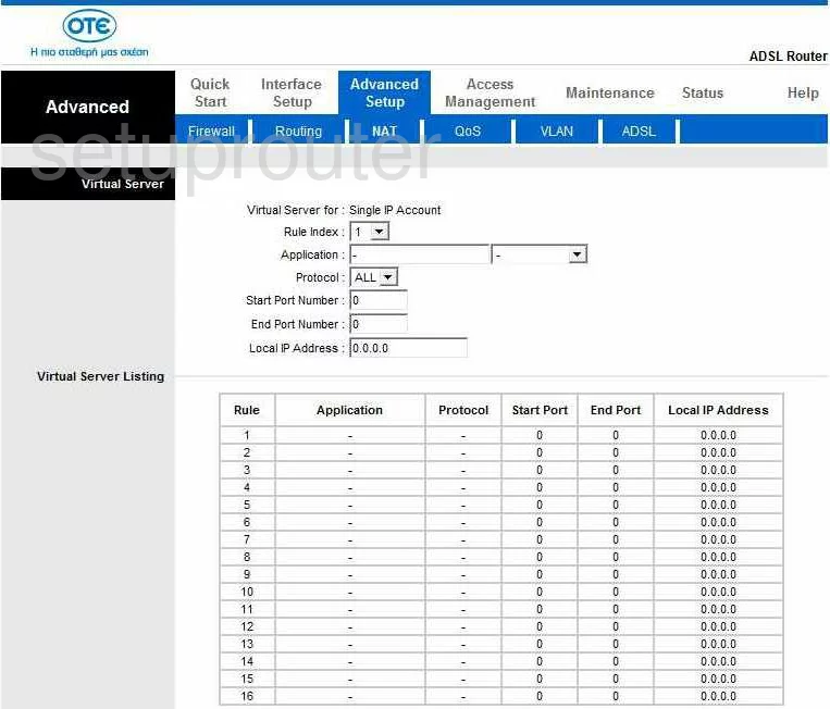 port forwarding nat screenshot