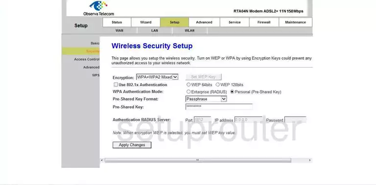 router wifi security wireless