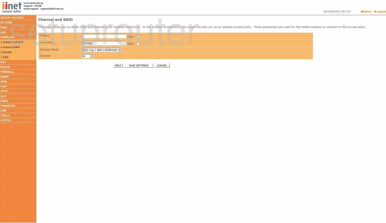 router Wi-Fi channel ssid mode