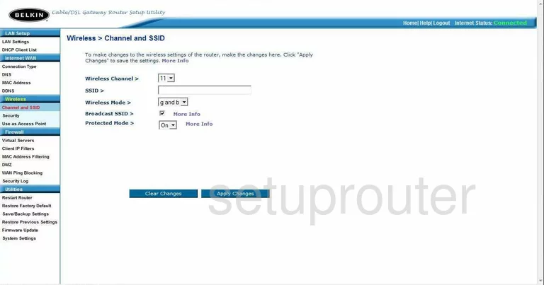 router Wi-Fi channel ssid mode