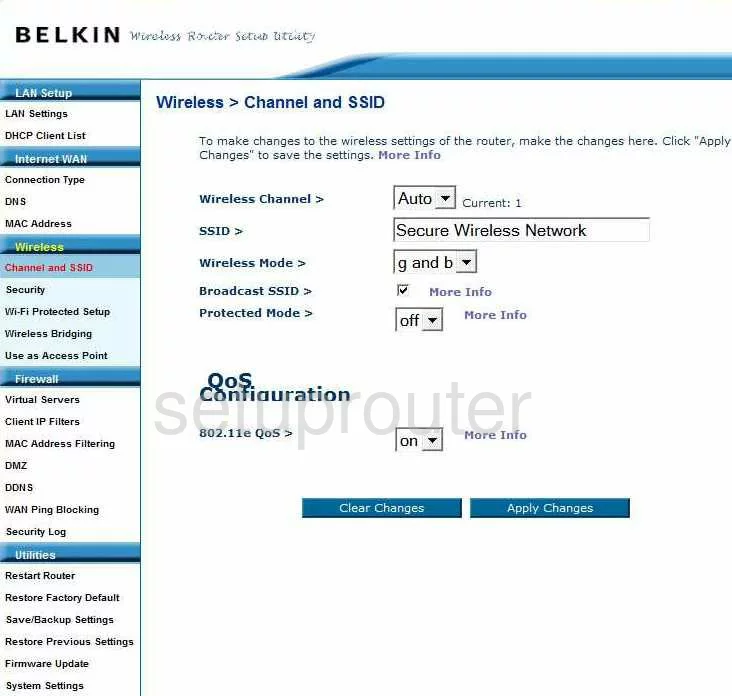 router Wi-Fi channel ssid mode