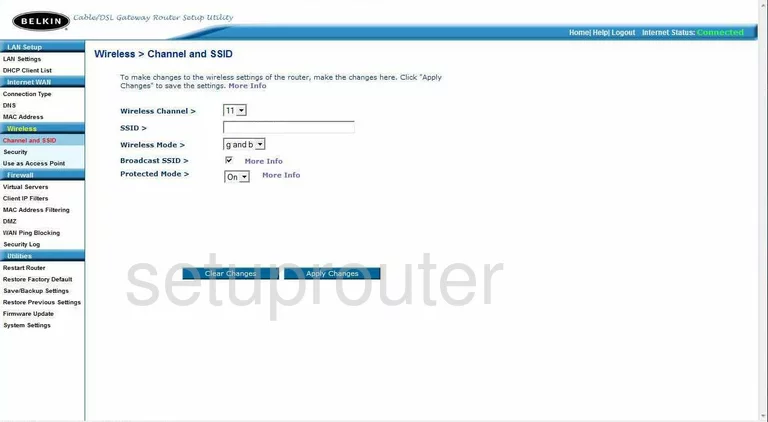 router Wi-Fi channel ssid mode