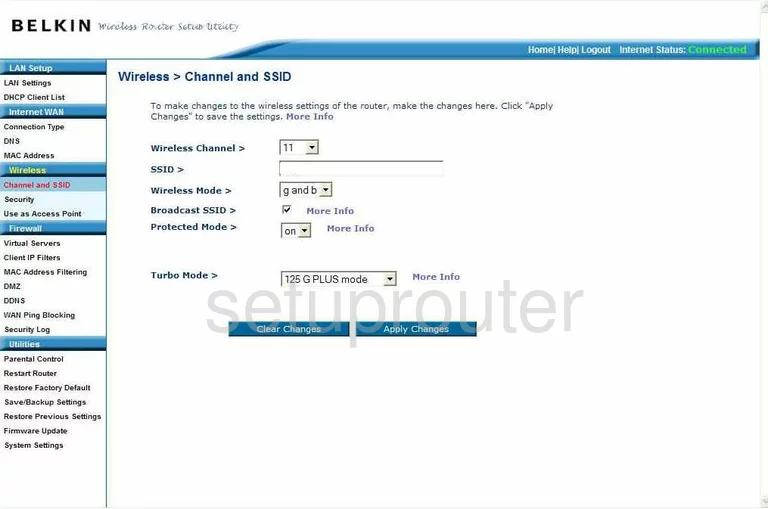 router Wi-Fi channel ssid mode