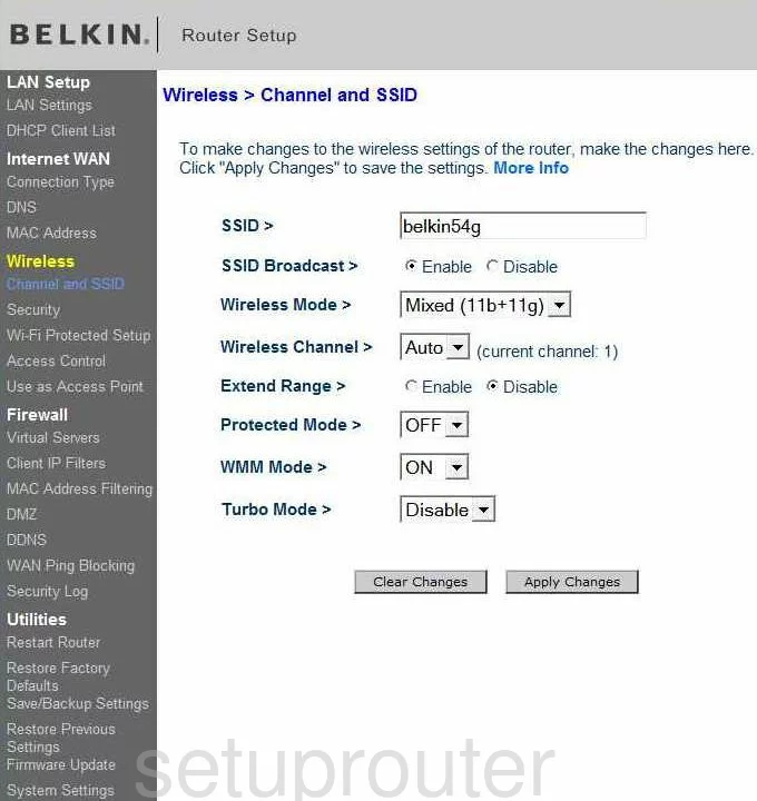 router Wi-Fi channel ssid mode