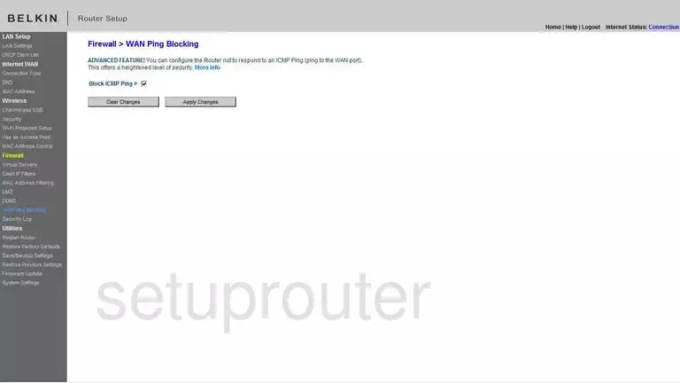 router ping blocking