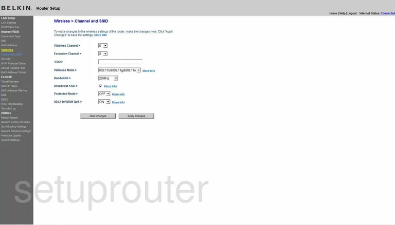 router Wi-Fi channel ssid mode