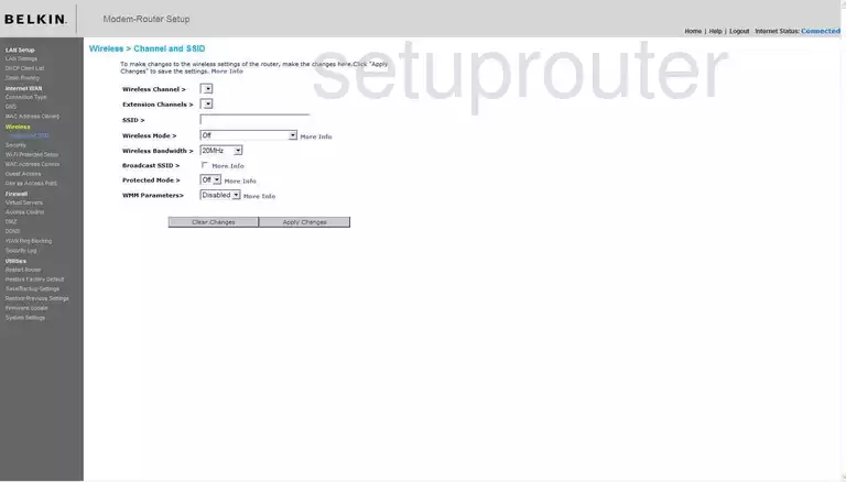 router Wi-Fi channel ssid mode