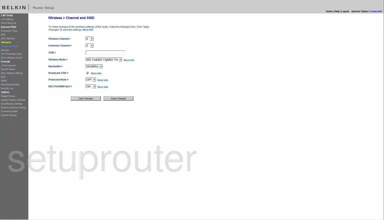 router Wi-Fi channel ssid mode