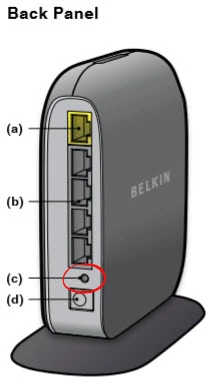 router reset factory settings