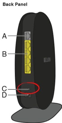 router reset factory settings