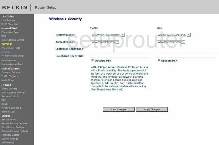 router wifi security wireless