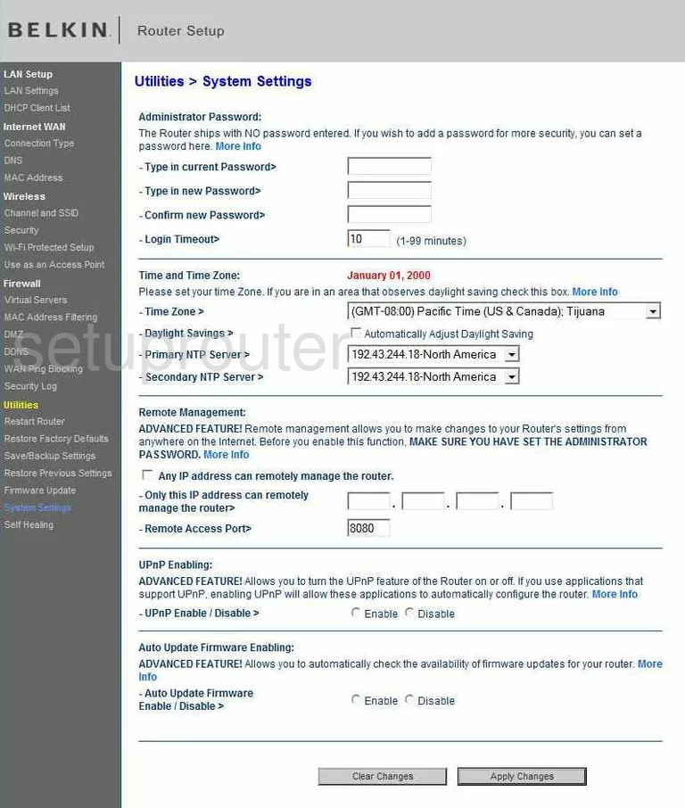 router status mac address internet IP