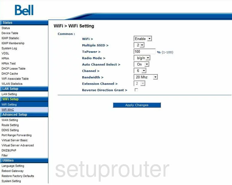 router Wi-Fi channel ssid mode