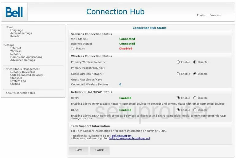 Bell 2024 wifi ip