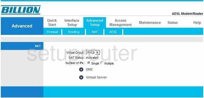 router nat enable disable