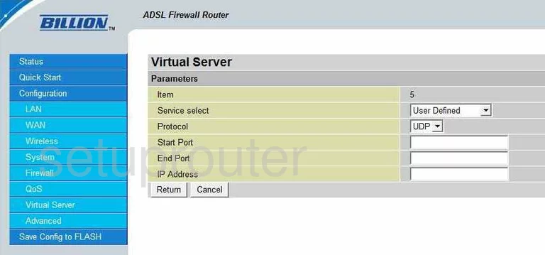 port forwarding nat screenshot