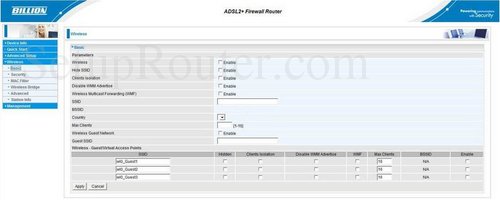 Setup Wifi On The Billion Bipac 7800nl