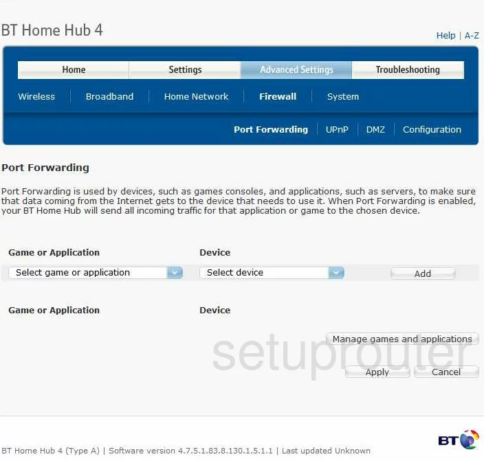 port forwarding nat screenshot