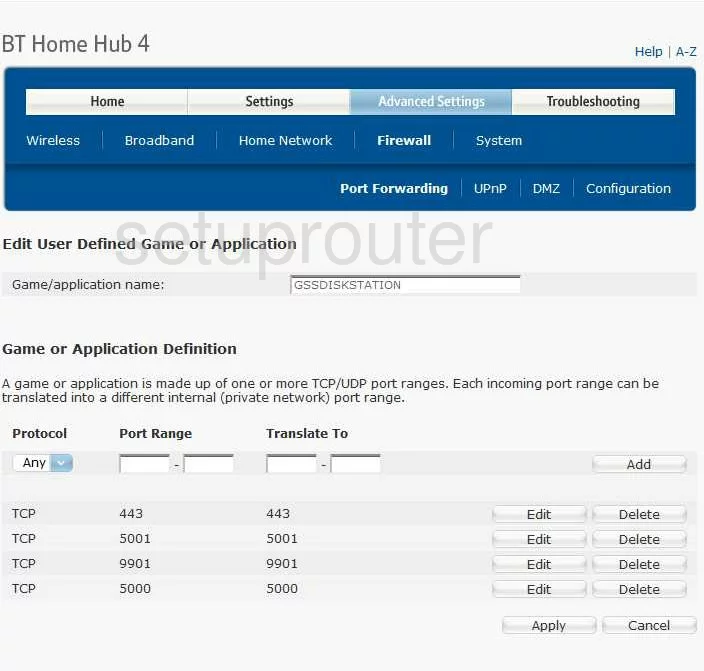 port forwarding nat screenshot