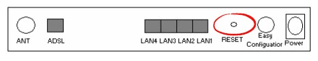 router reset factory settings