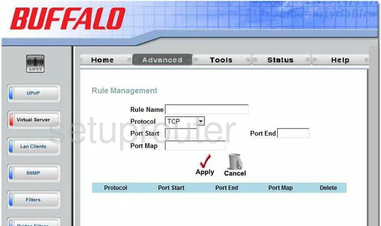 port forwarding nat screenshot