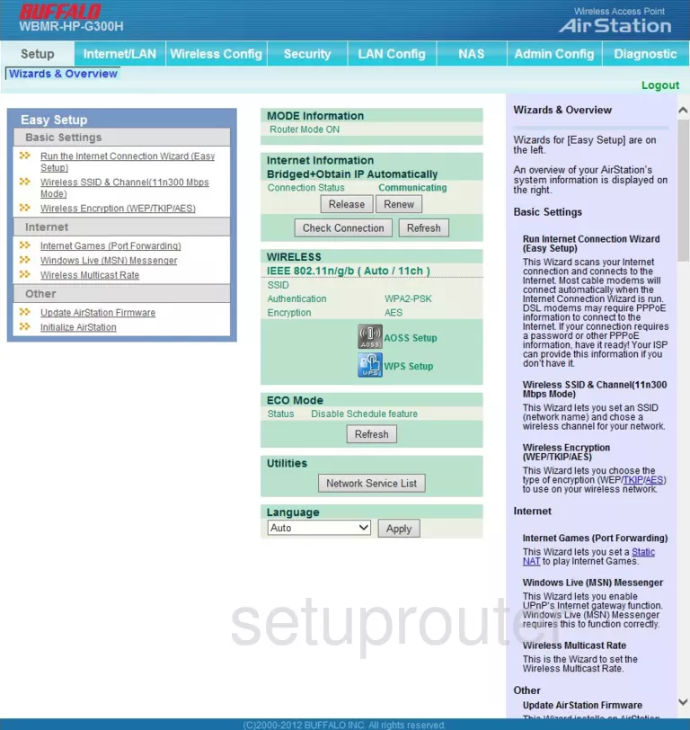 router status mac address internet IP