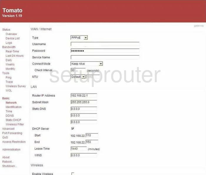 router dns setting