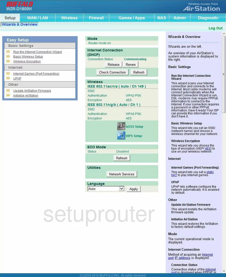 router status mac address internet IP