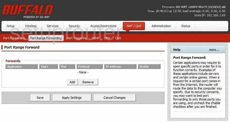 port forwarding nat screenshot