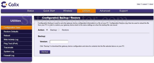 Calix 836GE Screenshots