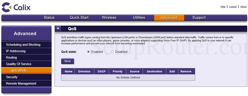 Calix 836GE Screenshots