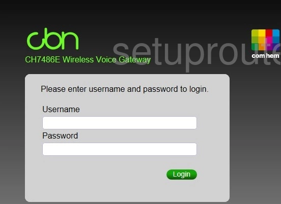 router login screen