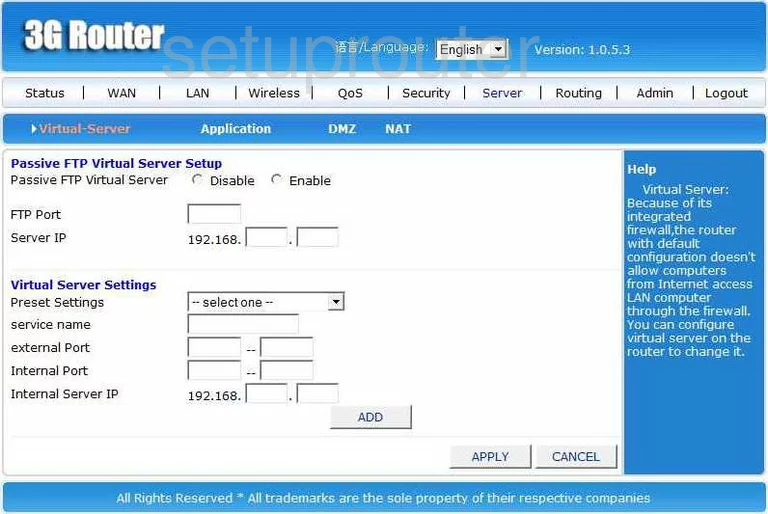 port forwarding nat screenshot