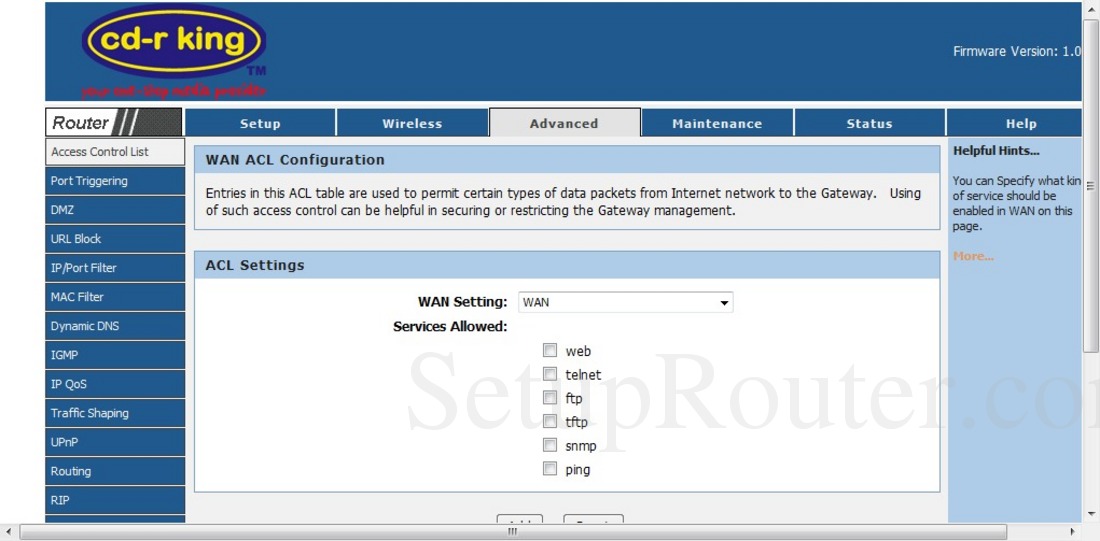 Cd R King Wr Net 018 Cc Screenshot Accesscontrollist